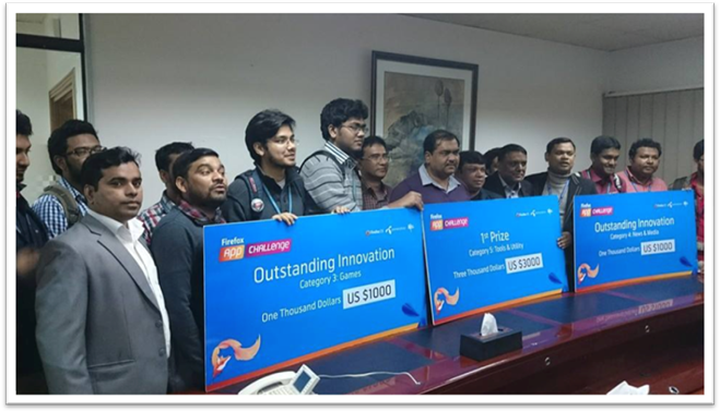 Winners from AIUB at Firefox